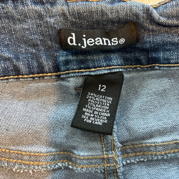 D. Jeans Classic Blue Denim Pants Bootcut Jeans Flare Western Wide Leg Size 12 - Picture 4 of 4